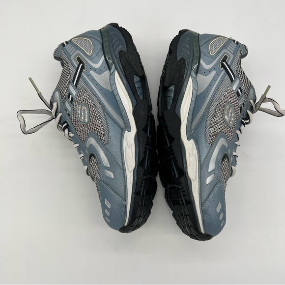 Skechers Shape-Ups Combination Wave SN12360 Walking Shoes Gray Blue Men’s 9.5 - Picture 9 of 16